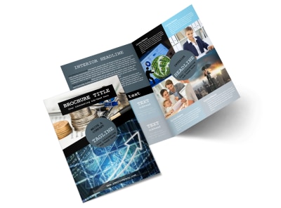 Knowledgeable Financial Consultant Bi-Fold Brochure Template 2 preview