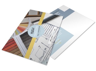Interior Designer Postcard Template preview