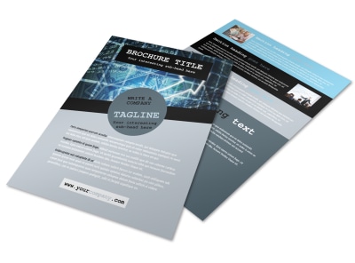Knowledgeable Financial Consultant Flyer Template preview