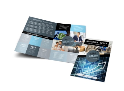 Knowledgeable Financial Consultant Bi-Fold Brochure Template preview