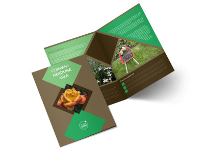 Garden Clubs Bi-Fold Brochure Template 2 preview