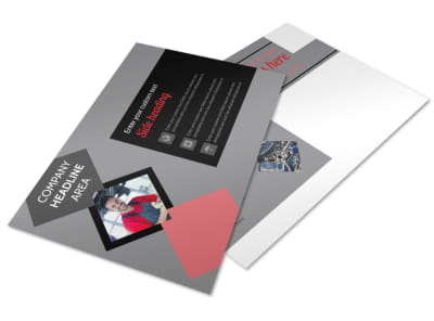 Auto Tech School Postcard Template preview