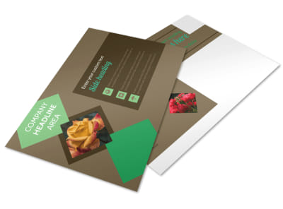 Garden Clubs Postcard Template preview