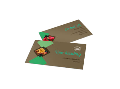 Garden Clubs Business Card Template preview