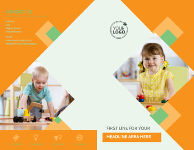 Early Years Day Care Brochure Template Preview 1