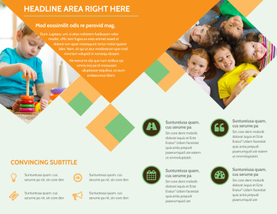 Early Years Day Care Brochure Template Preview 2