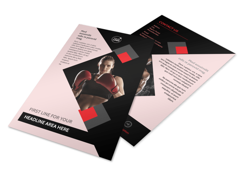 Boxing Gym Flyer Template Preview 1