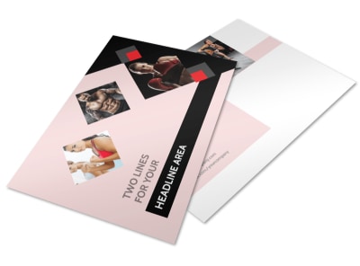 Boxing Gym Postcard Template 2 preview