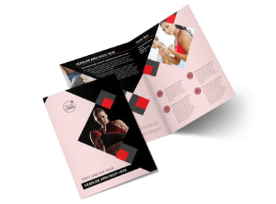 Boxing Gym Bi-Fold Brochure Template 2 preview