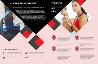 Boxing Gym Brochure Template Preview 2