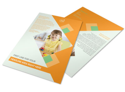 Preschool Kids & Day Care Flyer Template preview