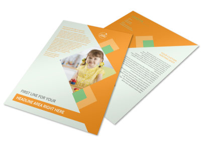 Preschool Kids & Day Care Flyer Template preview
