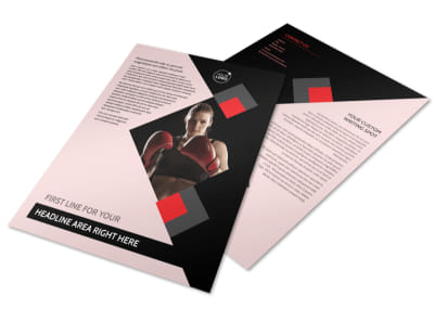 Boxing Gym Flyer Template preview