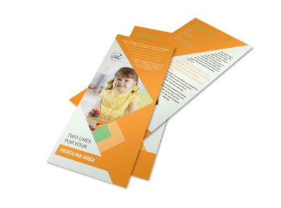 Preschool Kids & Day Care Rack Card Template 2 preview