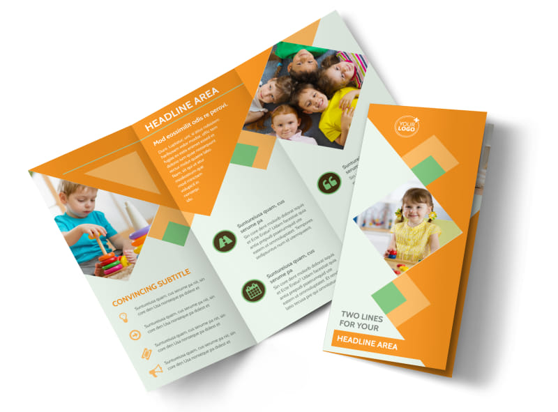 daycare brochure template
