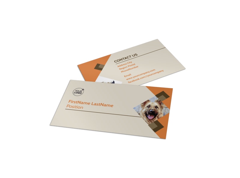animal charity business card template mycreativeshop