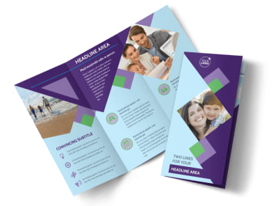 Family Adoption Agency Tri-Fold Brochure Template preview