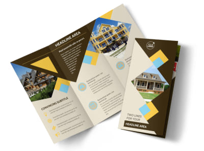 Local Property Management Tri-Fold Brochure Template preview