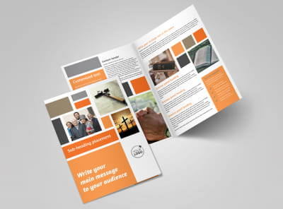 General Church 2 Bi-Fold Brochure Template preview