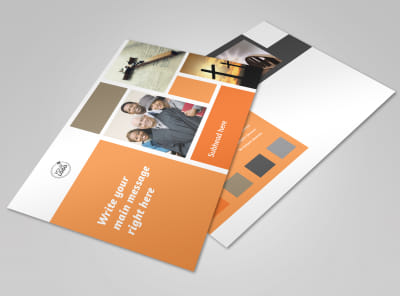 General Church 2 Postcard Template preview
