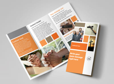 General Church 2 Tri-Fold Brochure Template preview