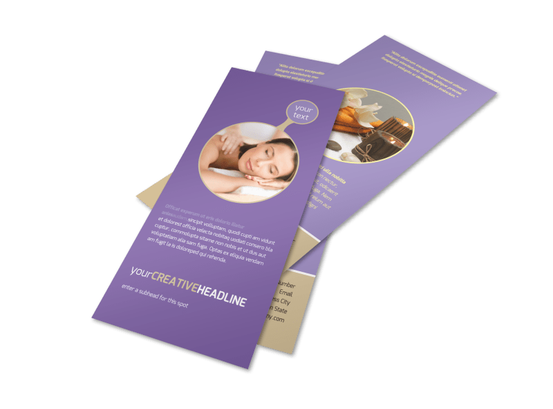 Massage Therapy Flyer Template Preview 1