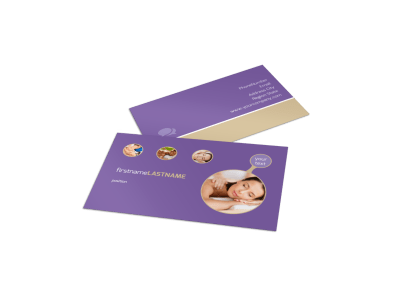 Massage Business Cards Template Preview