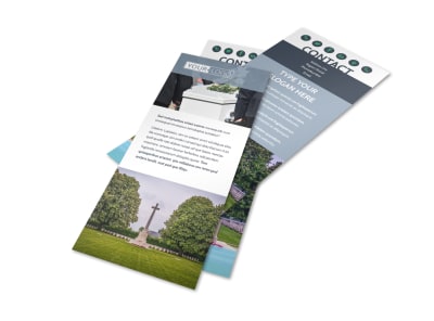 Memorial & Funeral Program Services Flyer Template 2 preview
