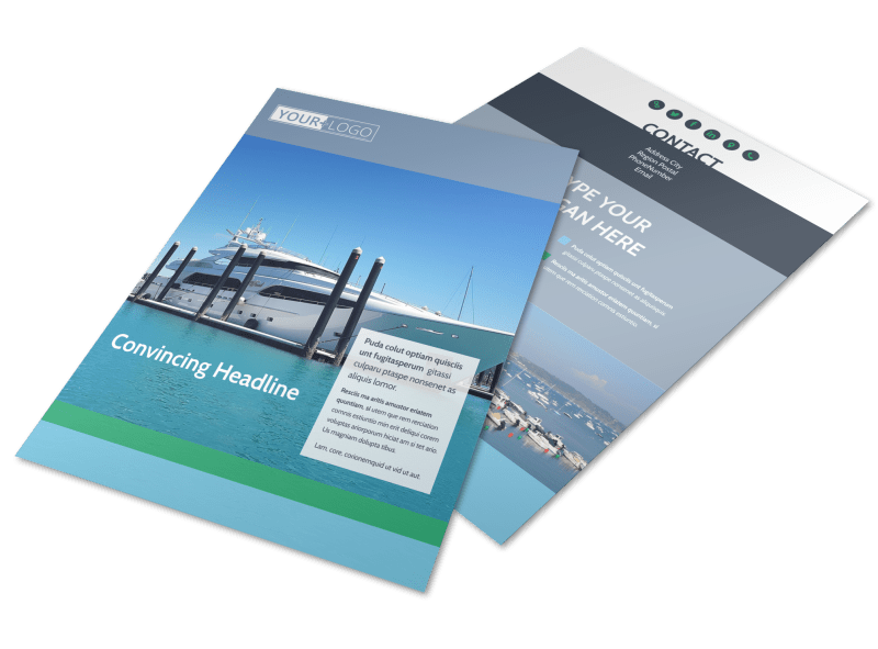 Marine Insurance Flyer Template MyCreativeShop