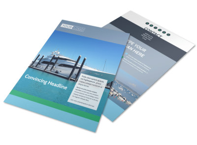 Marine Insurance Flyer Template preview