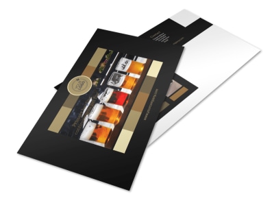 Brew Pub Postcard Template preview