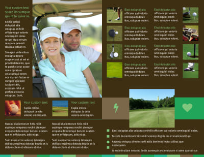 Golf Tournament Brochure Template Preview 2