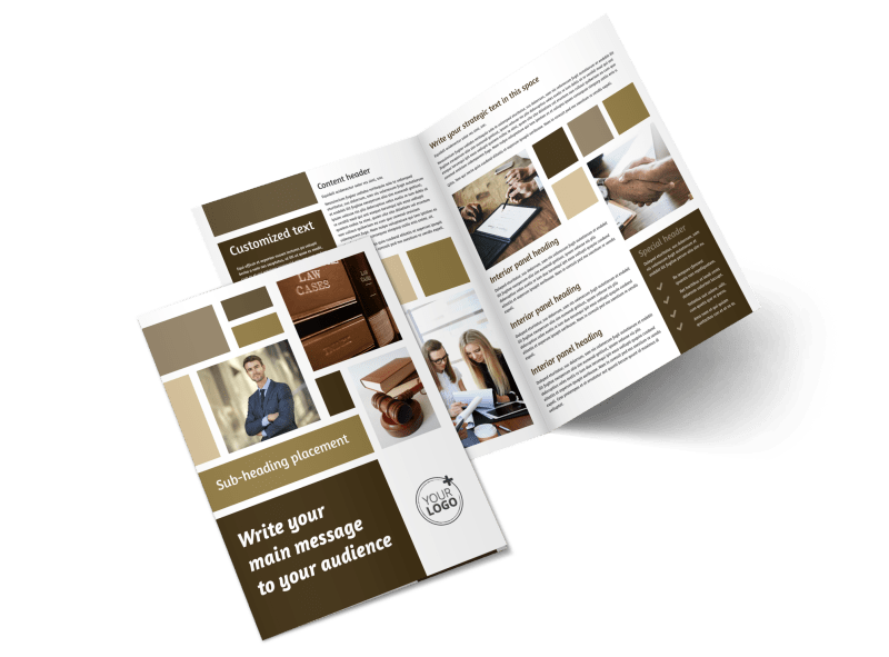 Lawyer Law firm Brochure Template Preview 1