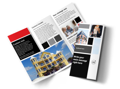 Full Service Property Management Tri-Fold Brochure Template preview