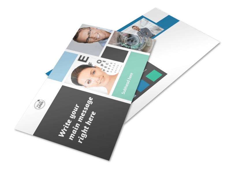 Laser Vision Postcard Template