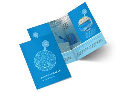 Residential Pool Cleaning Bi-Fold Brochure Template 2 preview