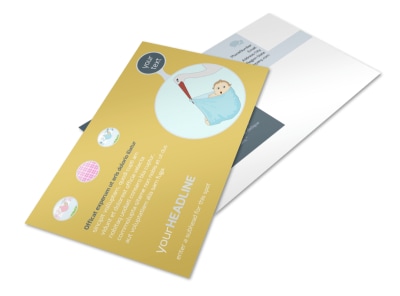 Baby Shower Postcard Template 2 preview