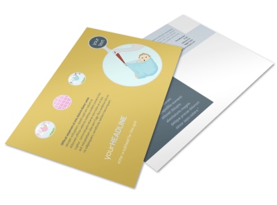 Baby Shower Postcard Template preview