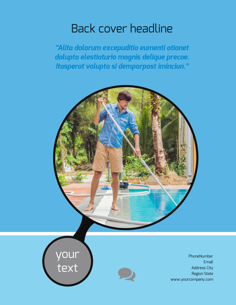 Residential Pool Cleaning Flyer Template