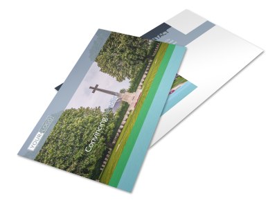 Memorial & Funeral Program Services Postcard Template 2 preview