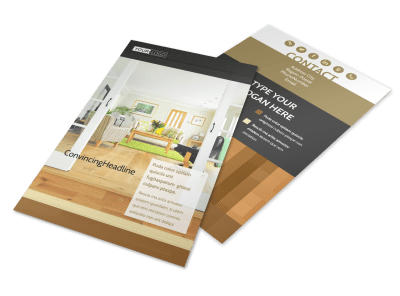 Hardwood Floor Installation Flyer Template 3