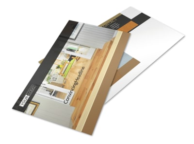 Hardwood Floor Installation Postcard Template preview