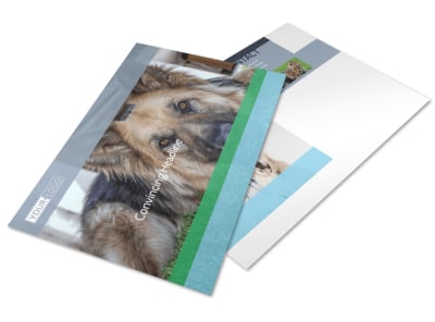 Animal Charities Postcard Template preview