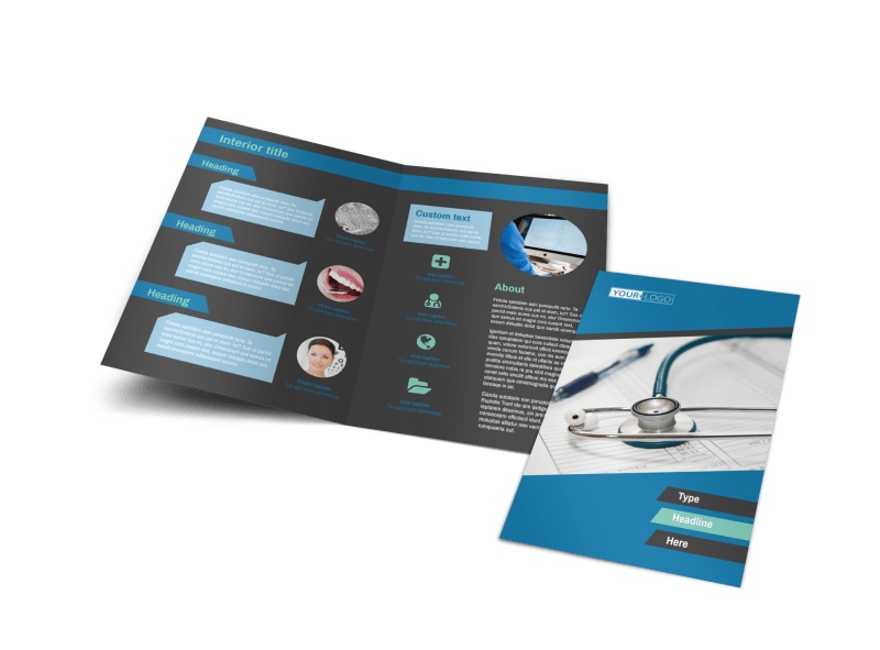 Medical Billing & Coding BiFold Brochure Template