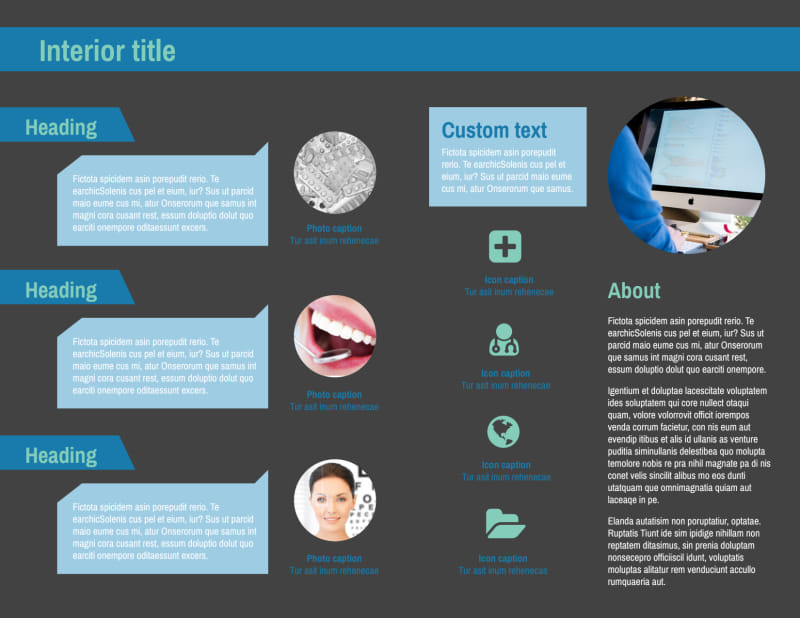 Medical Billing & Coding Bi-Fold Brochure Template