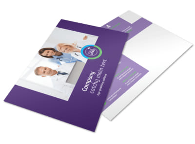 Medical Technology Postcard Template preview