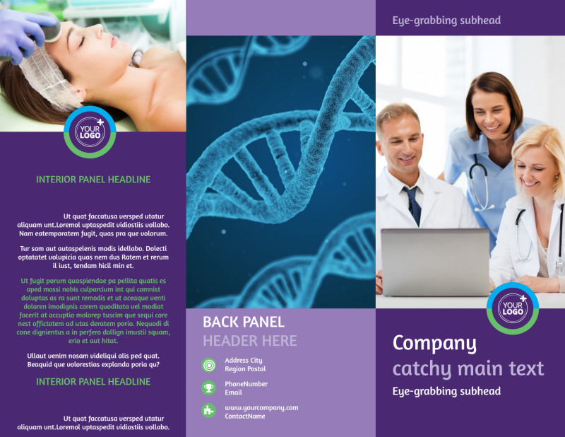 Medical Technology Tri-Fold Brochure Template