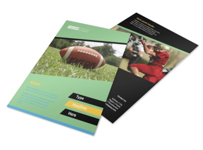 Football Sports Camp Flyer Template 3 preview
