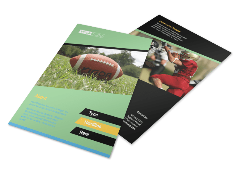 Football Camp Flyer Template Preview 1