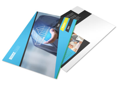 Home Security Systems Postcard Template preview